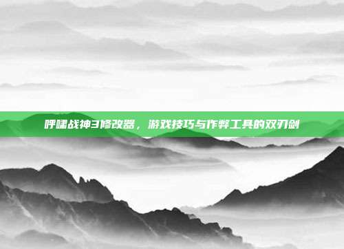 呼啸战神3修改器,游戏技巧与作弊工具的双刃剑