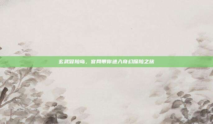 玄武冒险岛,官网带你进入奇幻探险之旅