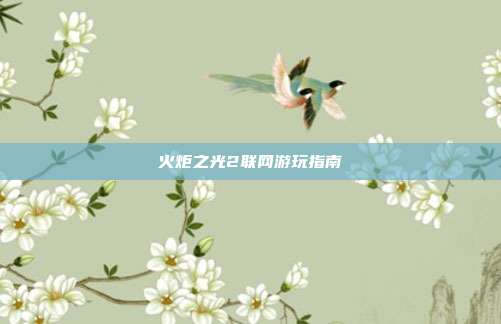 火炬之光2联网游玩指南