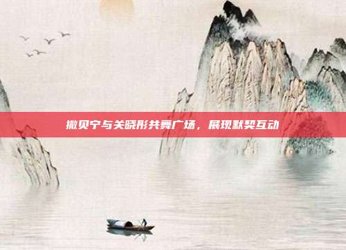 撒贝宁与关晓彤共舞广场,展现默契互动