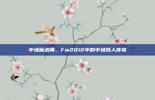 中场魔术师,Fm2012中的中场妖人传奇