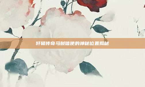 轩辕传奇马贼信使的神秘位置揭秘