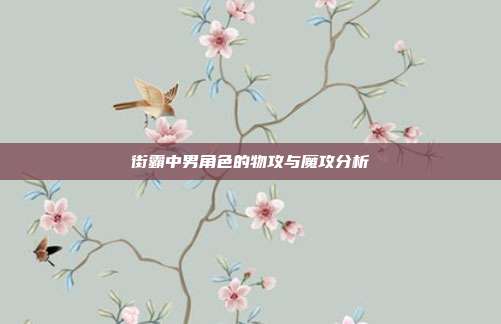 街霸中男角色的物攻与魔攻分析