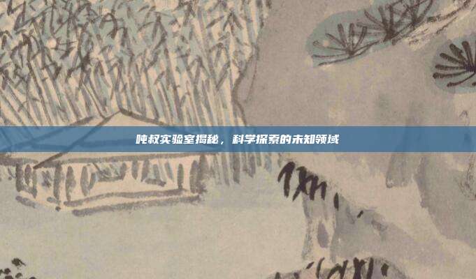 吨叔实验室揭秘,科学探索的未知领域