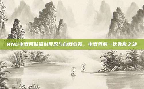 RNG电竞团队深刻反思与自我救赎,电竞界的一次致歉之旅