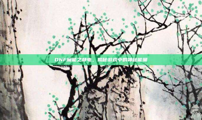 DNF魔能之静电,揭秘游戏中的神秘能量