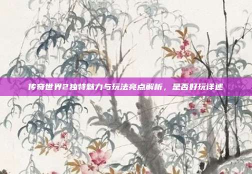 传奇世界2独特魅力与玩法亮点解析,是否好玩详述