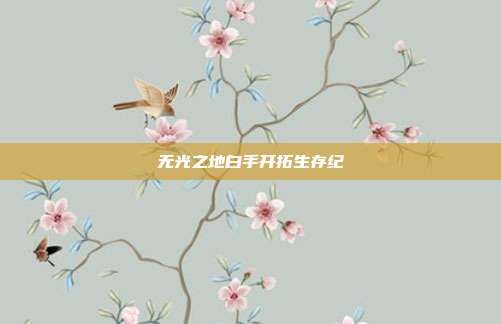 无光之地白手开拓生存纪