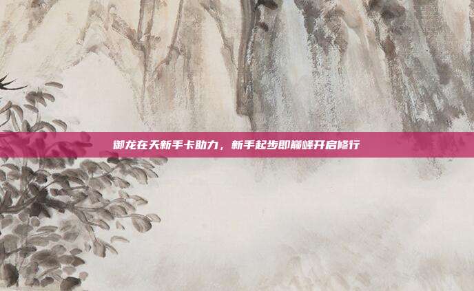 御龙在天新手卡助力,新手起步即巅峰开启修行