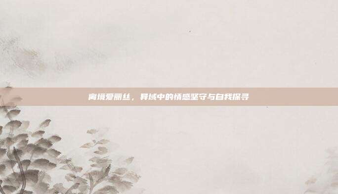 离境爱丽丝,异域中的情感坚守与自我探寻