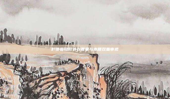 杉德雷隐形外衣表象与本质双重审视