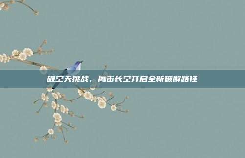 破空天挑战,鹰击长空开启全新破解路径
