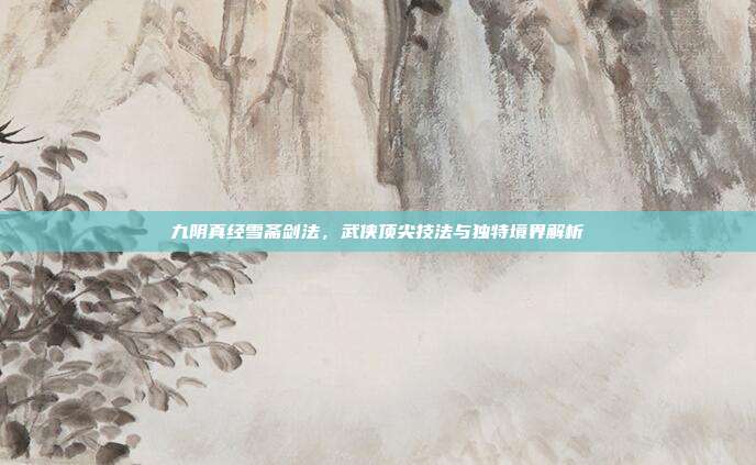 九阴真经雪斋剑法,武侠顶尖技法与独特境界解析