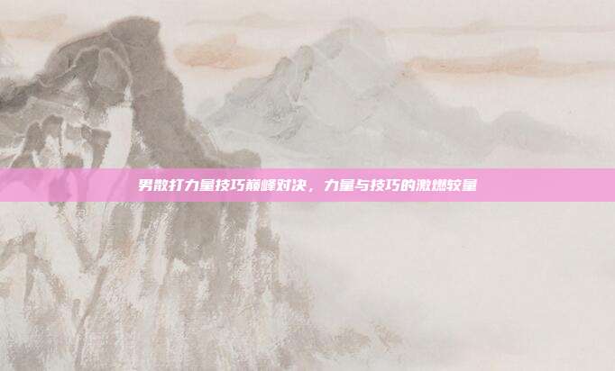 男散打力量技巧巅峰对决,力量与技巧的激燃较量