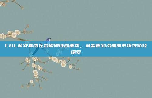CDC游戏集团在合规领域的重塑,从监管到治理的系统性路径探索