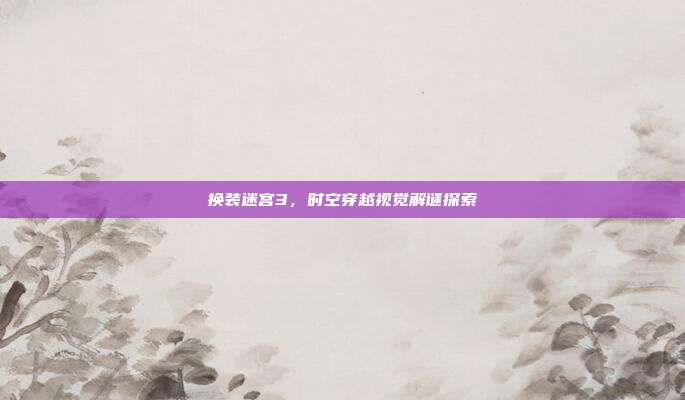 换装迷宫3,时空穿越视觉解谜探索