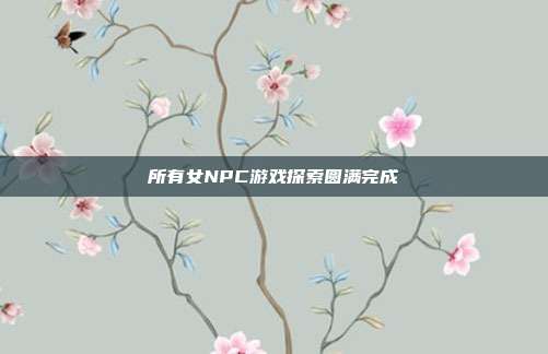 所有女NPC游戏探索圆满完成