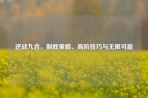 逆战九合，制胜策略、高阶技巧与无限可能