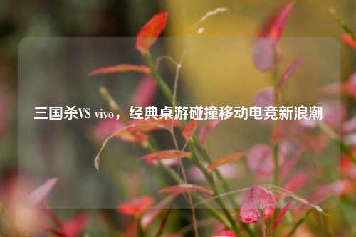 三国杀VS vivo,经典桌游碰撞移动电竞新浪潮