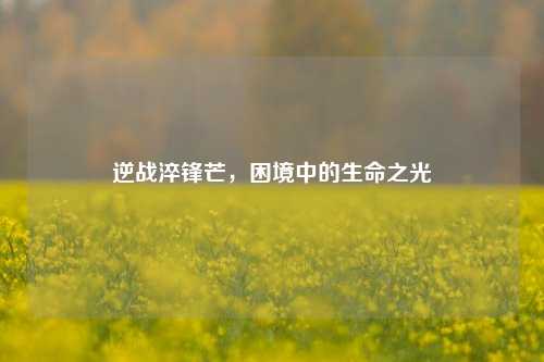 逆战淬锋芒，困境中的生命之光