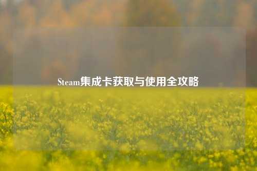 Steam集成卡获取与使用全攻略