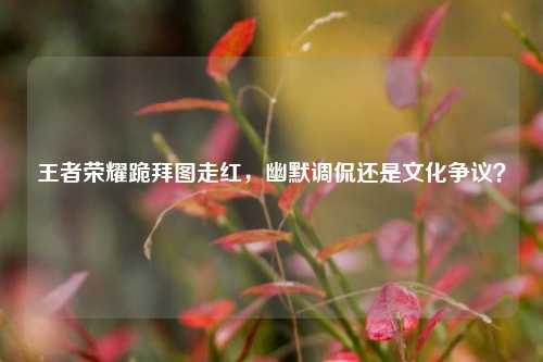 王者荣耀跪拜图走红，幽默调侃还是文化争议？