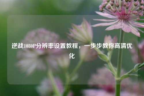 逆战1080P分辨率设置教程,一步步教你高清优化