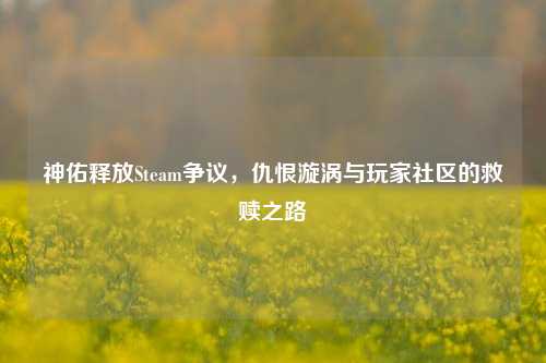 神佑释放Steam争议,仇恨漩涡与玩家社区的救赎之路