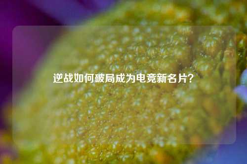 逆战如何破局成为电竞新名片？