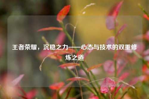 王者荣耀，沉稳之力——心态与技术的双重修炼之道