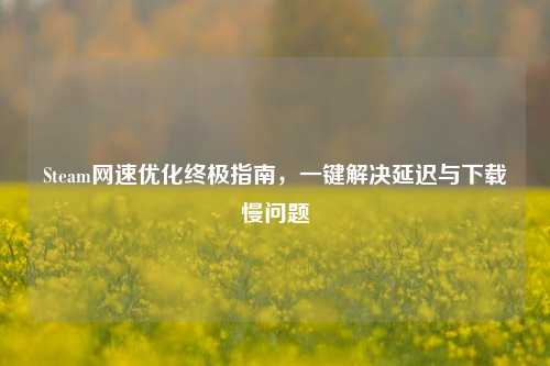 Steam网速优化终极指南,一键解决延迟与下载慢问题