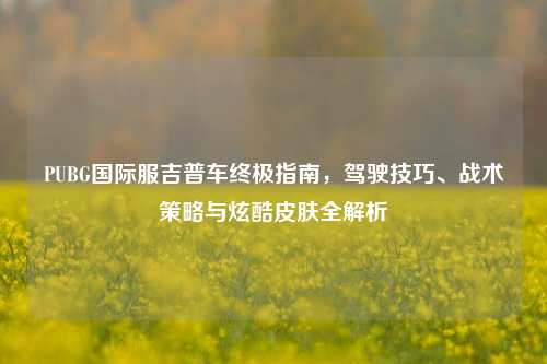 PUBG国际服吉普车终极指南,驾驶技巧、战术策略与炫酷皮肤全解析